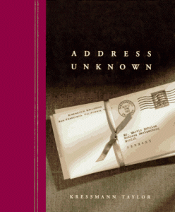 Address Unknown Book Cover